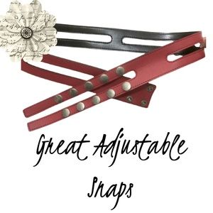 Vintage Red Faux Leather